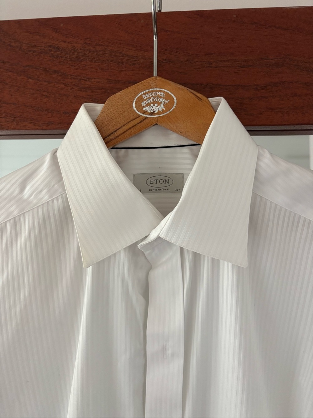 Eton Men's White Textured Dress Tuxedo Shirt - Contemporary Fit